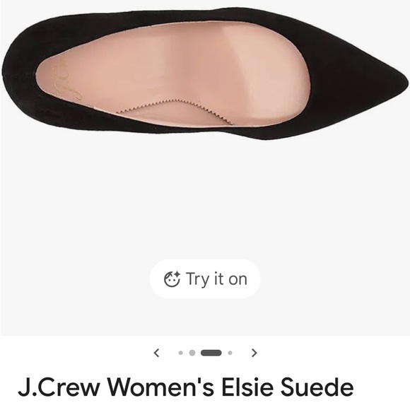 J.Crew Black Suede Pointed Toe Pumps Heels Size 6.5 - Picture 6 of 8